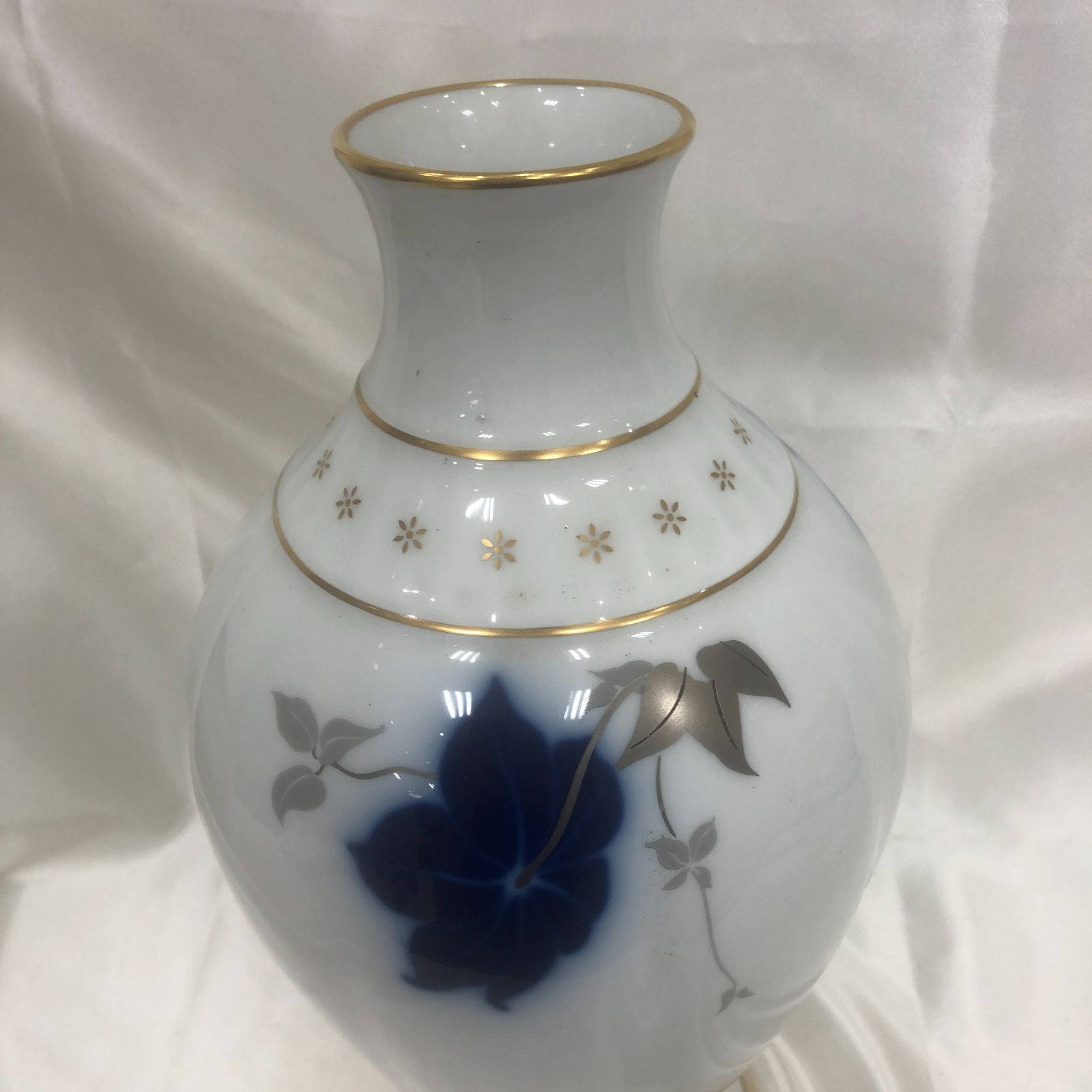 Aフォロー割引あり【中古】大倉陶園 花瓶 レア柄 テッセン 36cm 箱付き 