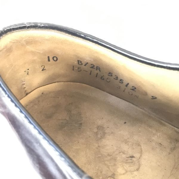 Johnston & Murphy サイズ10 パンチドキャップ バーガンディ 80s-90s☆JOHNSTON＆MURPHY Heritage☆本革/グッドイヤー/パンチ