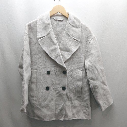 ◇ ⊇◎ LAUTREAMONT ロートレアモン ビッグカラーウールリバーコート