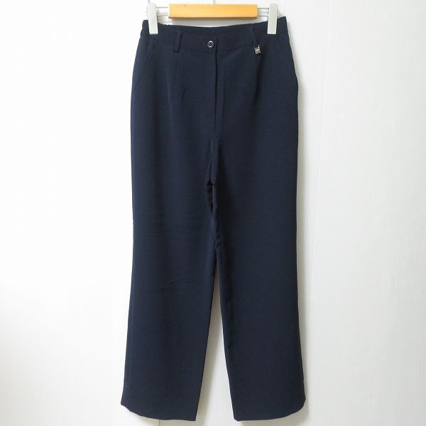 #anc レオナールスポーツ LEONARD SPORT パンツ スラックス 64 紺 ゴルフウエア 刺繍 ロゴ レディース [894602]
