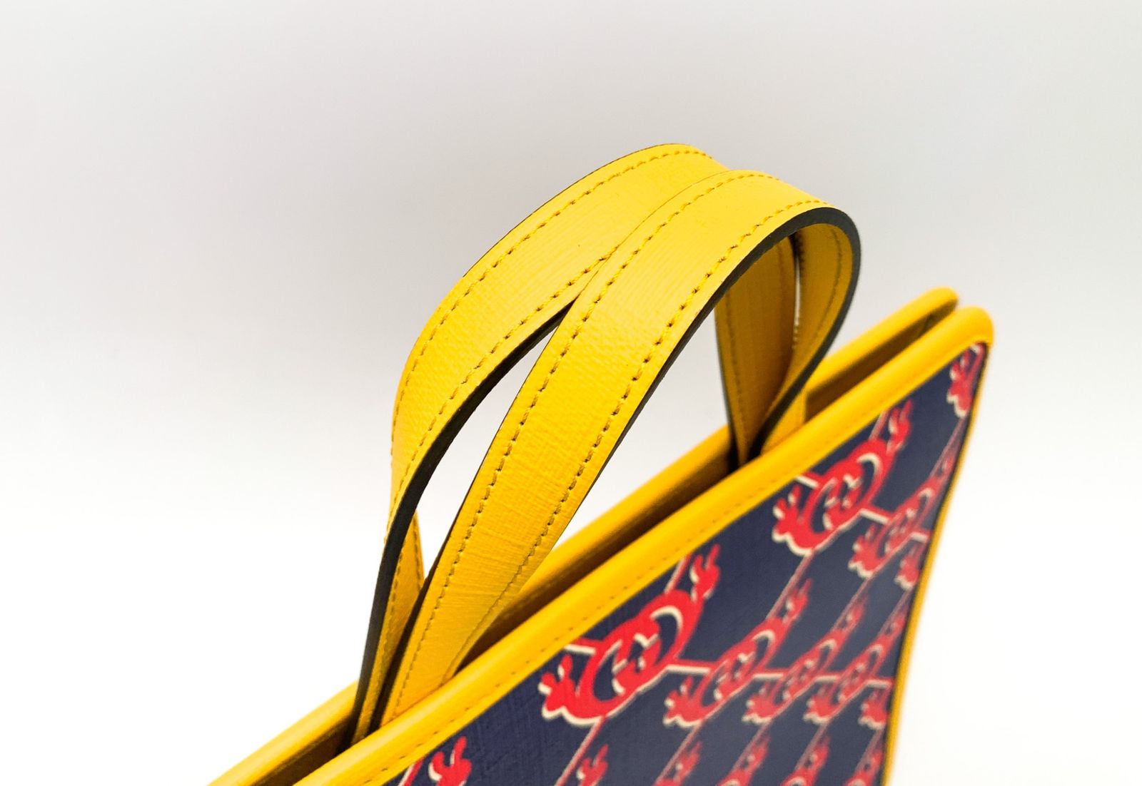 GUCCI グッチ 605614 ネイビー×イエロー×レッド 黄 赤 インター