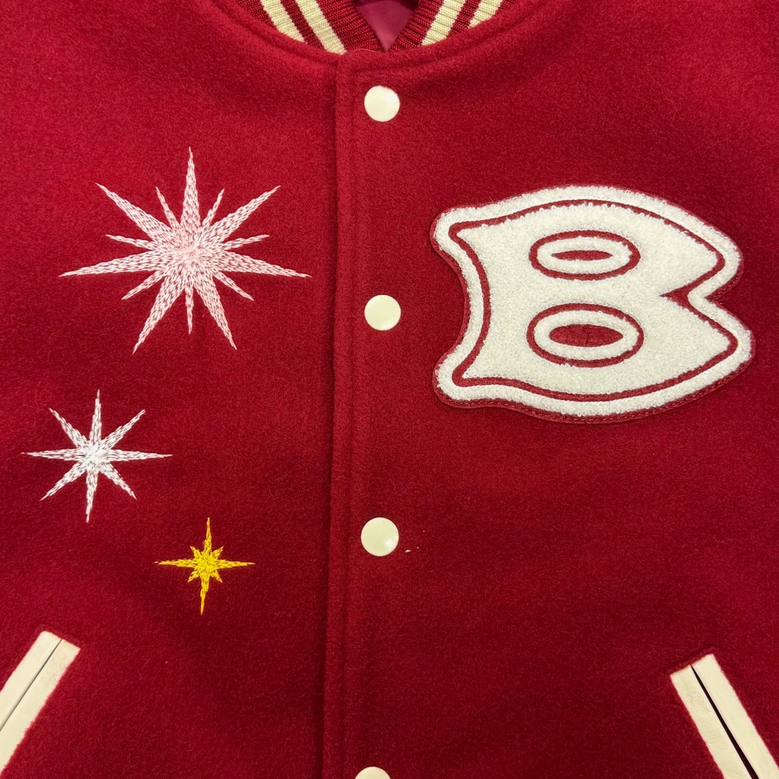 定価41800円 BoTT Teddy Varsity Jacket レザー コンビ テディ