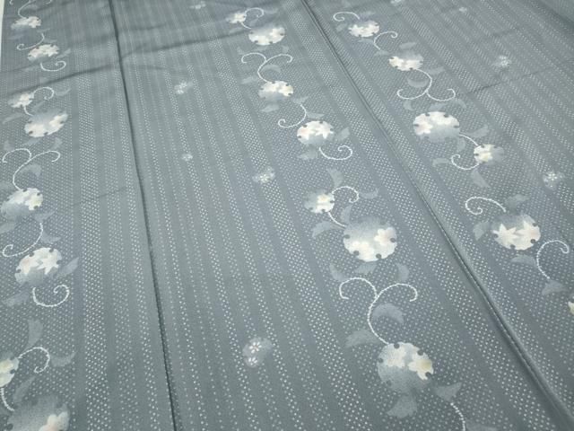 平和屋着物○上質な小紋 雪輪蔦の葉花間道 正絹 逸品 CAAY5179ut