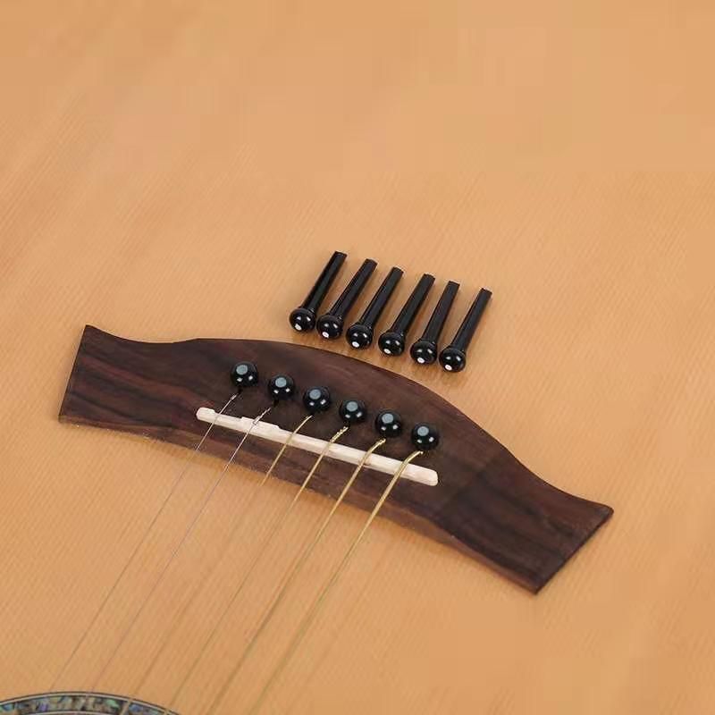 円高還元 アコースティックギター用 ブリッジピン サドル ナット 3点セット 白