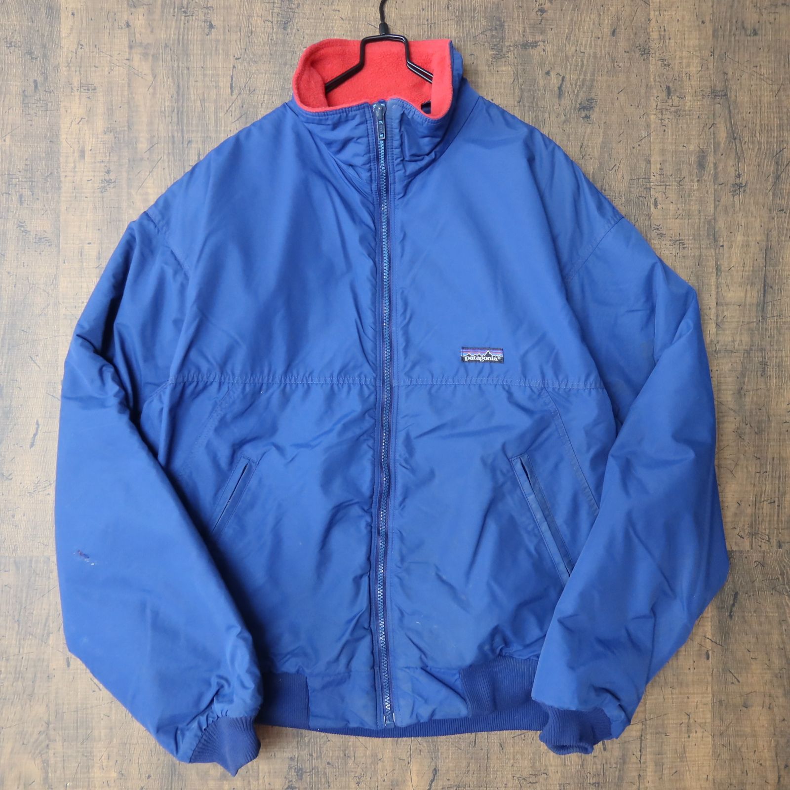 80s Vintage US古着☆patagonia パタゴニア Shelled Synchilla シェルド シンチラ ジャケット USA製  SIZE M ネイビー 80's 80年代