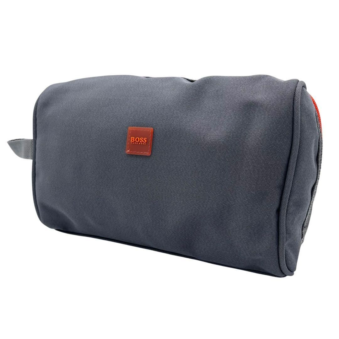 極美品 1327 HUGO BOSS クラッチバッグ ハンドバッグ キャンバス