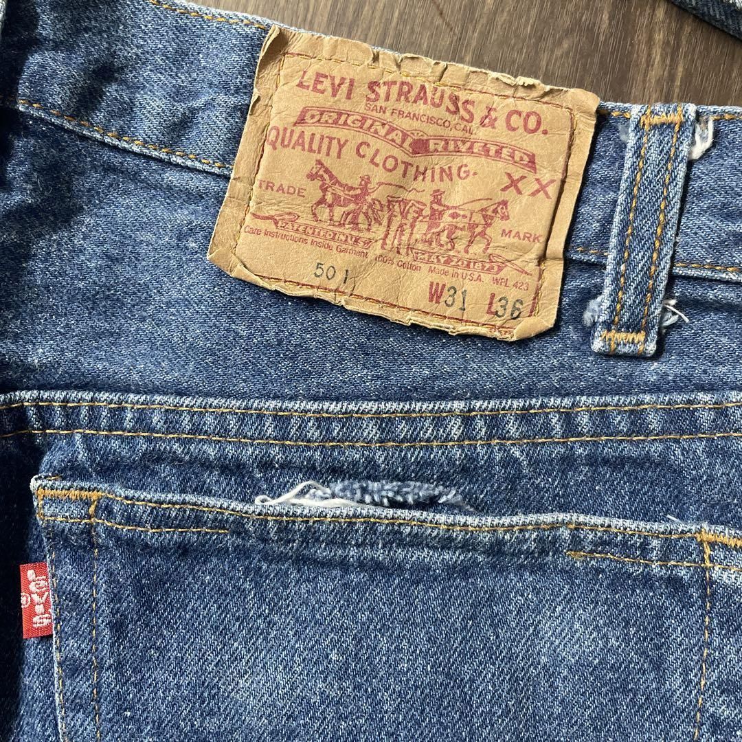 良品 古着 Levi's リーバイス 501 デニム ジーンズ w31 L36 90s 97年製 ...