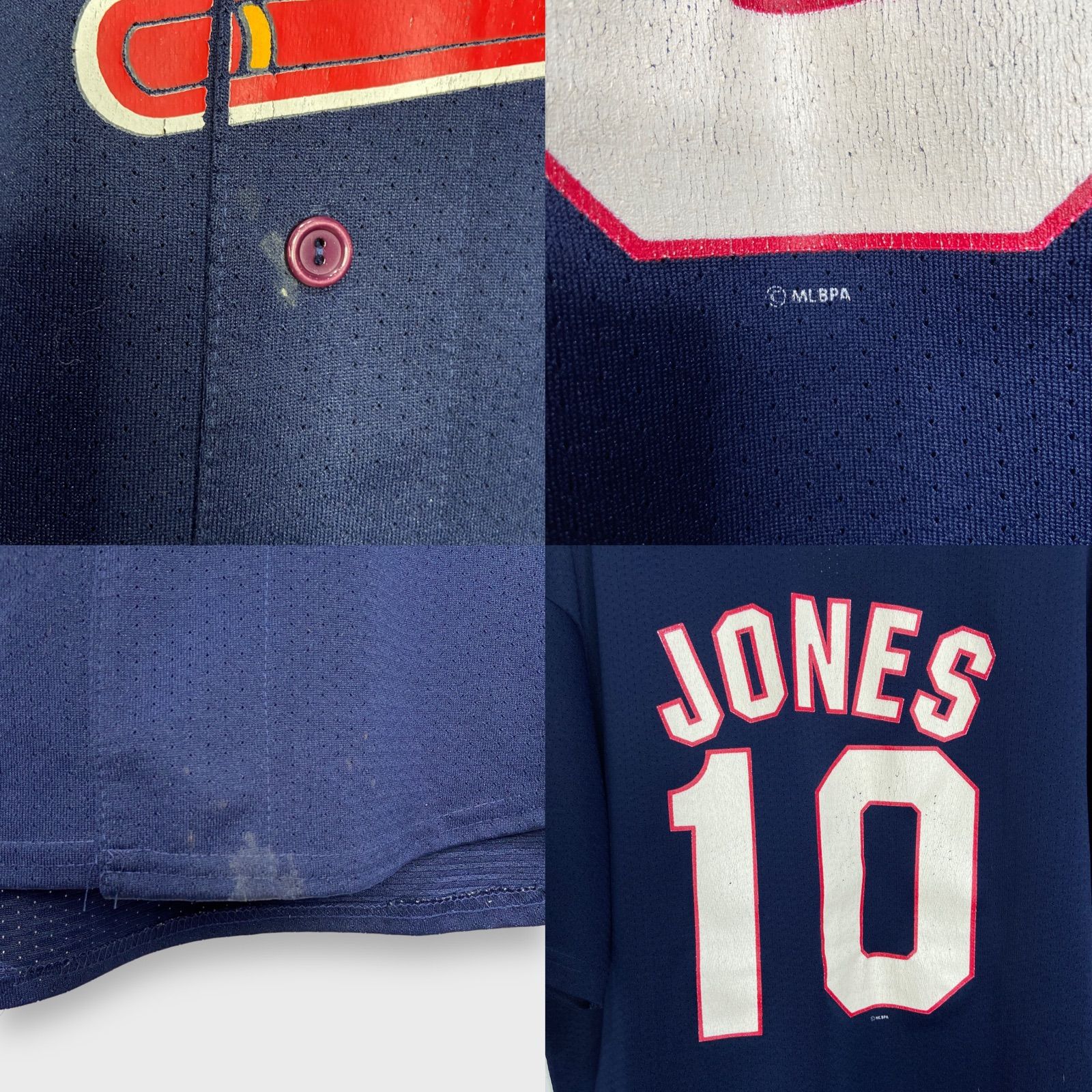 チッパー・ジョーンズ　アメリカ製レプリカユニフォーム アトランタ・ブレーブス ☆90s☆アトランタブレーブス☆チッパージョーンズ☆マジェスティック