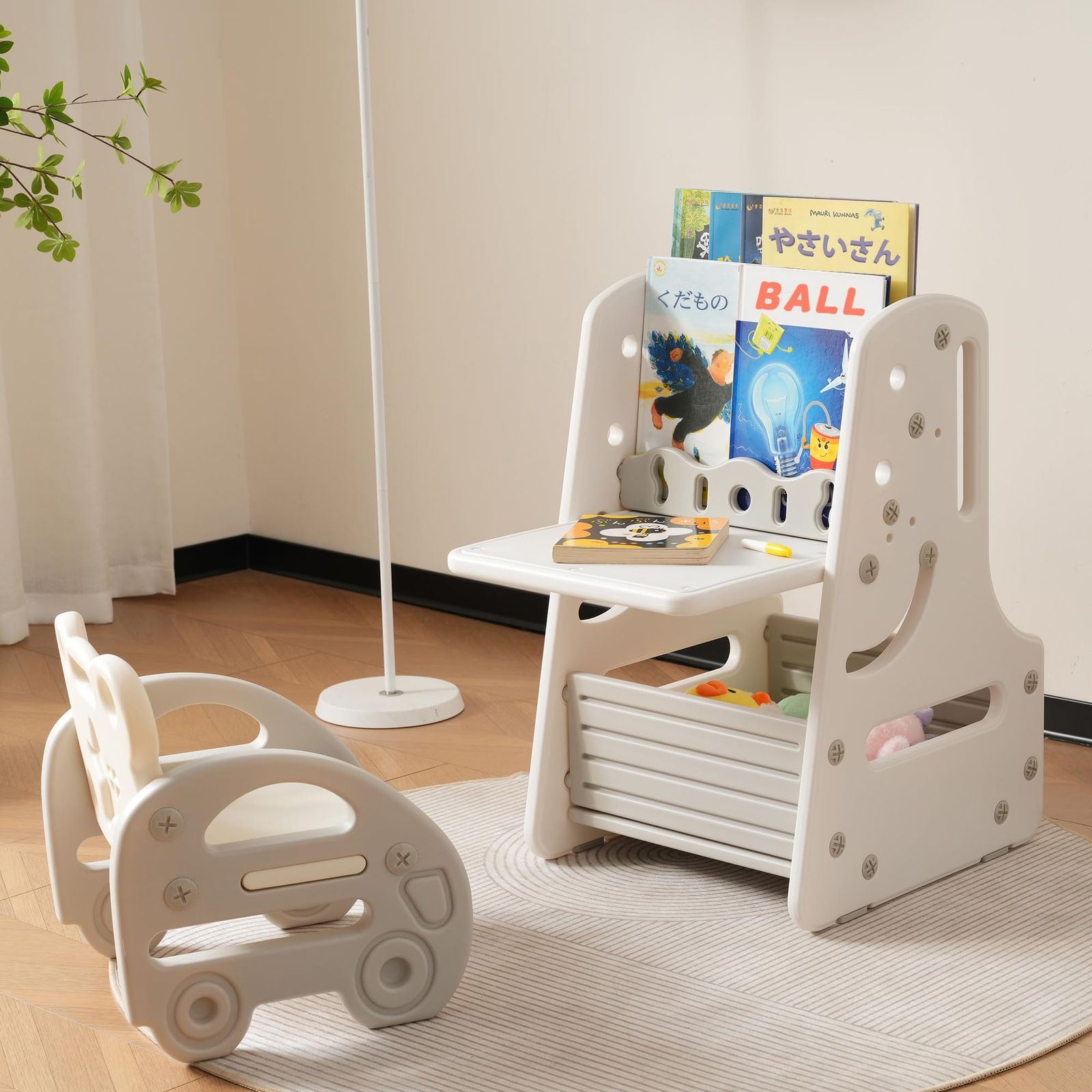 【100%新品，限定セール】 【迅速発送】BTM 子供用デスク キッズデスク チェア セット 多機能 省スペース お絵描きデスク 学習デスク 2~4歳 ミニテーブル 子供用 学習机セット 勉強机 2点セットリビング学習 家庭用 学 その他