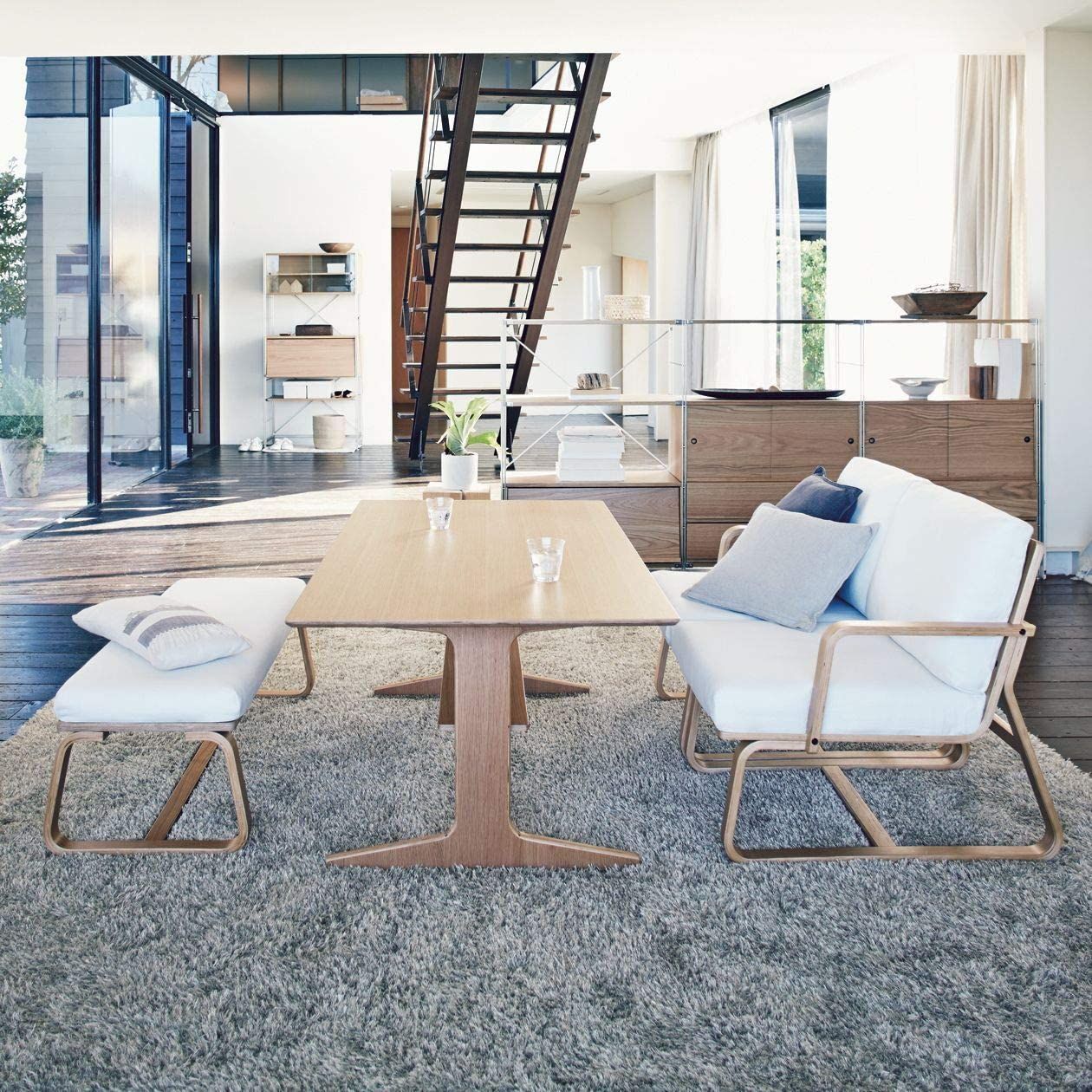 在庫セール リビングでもダイニングでもつかえるテーブル 4 オーク材 幅130×奥行80×高さ60cm 無印 82598445 WWW_NOITHATQUANGTHANH_NET