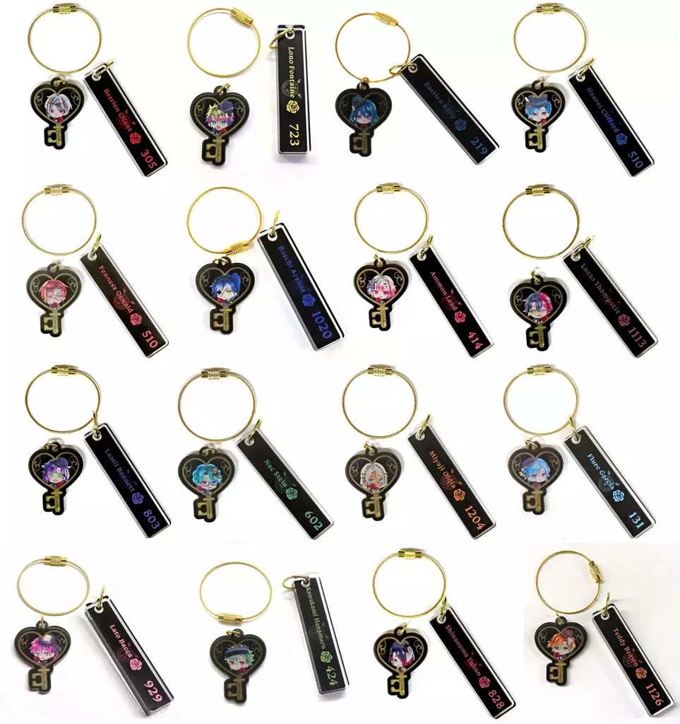 中古】キーホルダー 全16種セット 「悪魔執事と黒い猫 2nd Anniversary 