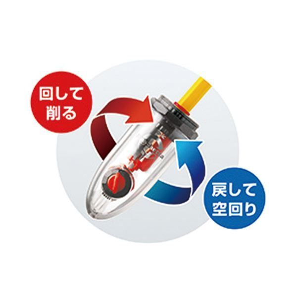まとめ ソニック 鉛筆削り ラチェッタカプセル レッド SK-878-R 1個 ×30セット