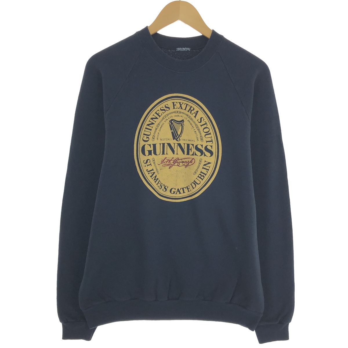古着 プリントスウェットシャツ トレーナー GUINNESS メンズXL相当/eaa499872