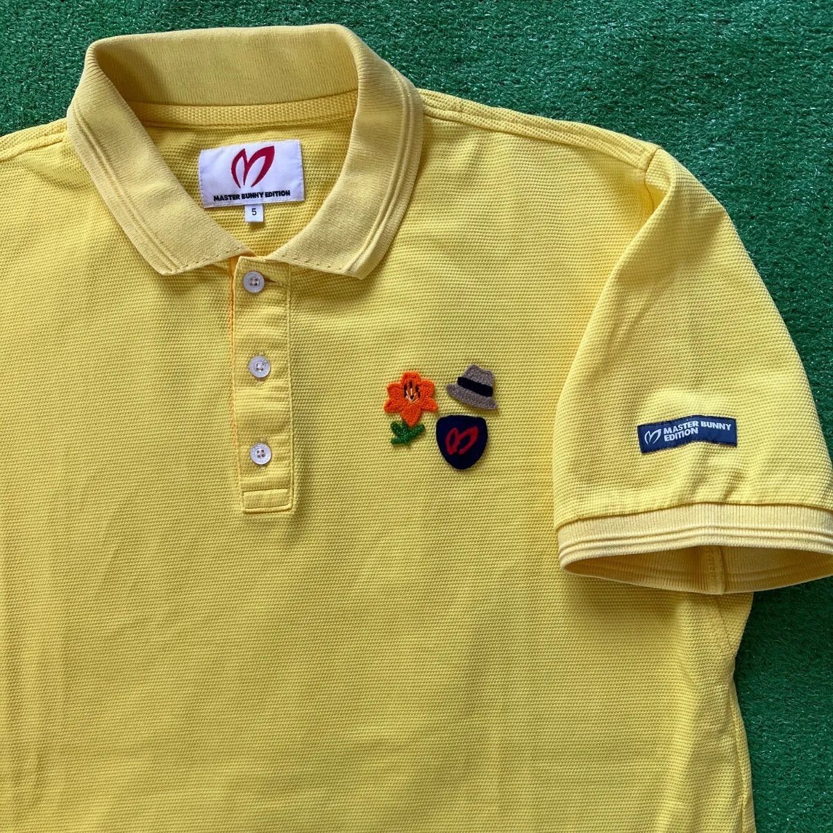 MBE マスターバニー ゴルフ ポロシャツ 日本製 レモンイエロー サイズ0