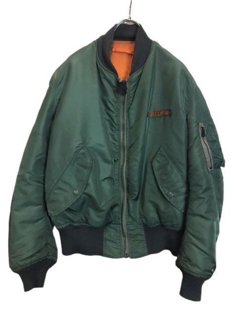 AVIREX MA-1 ロゴワッペン カーキ L AVIREX MA-1 フライトジャケット