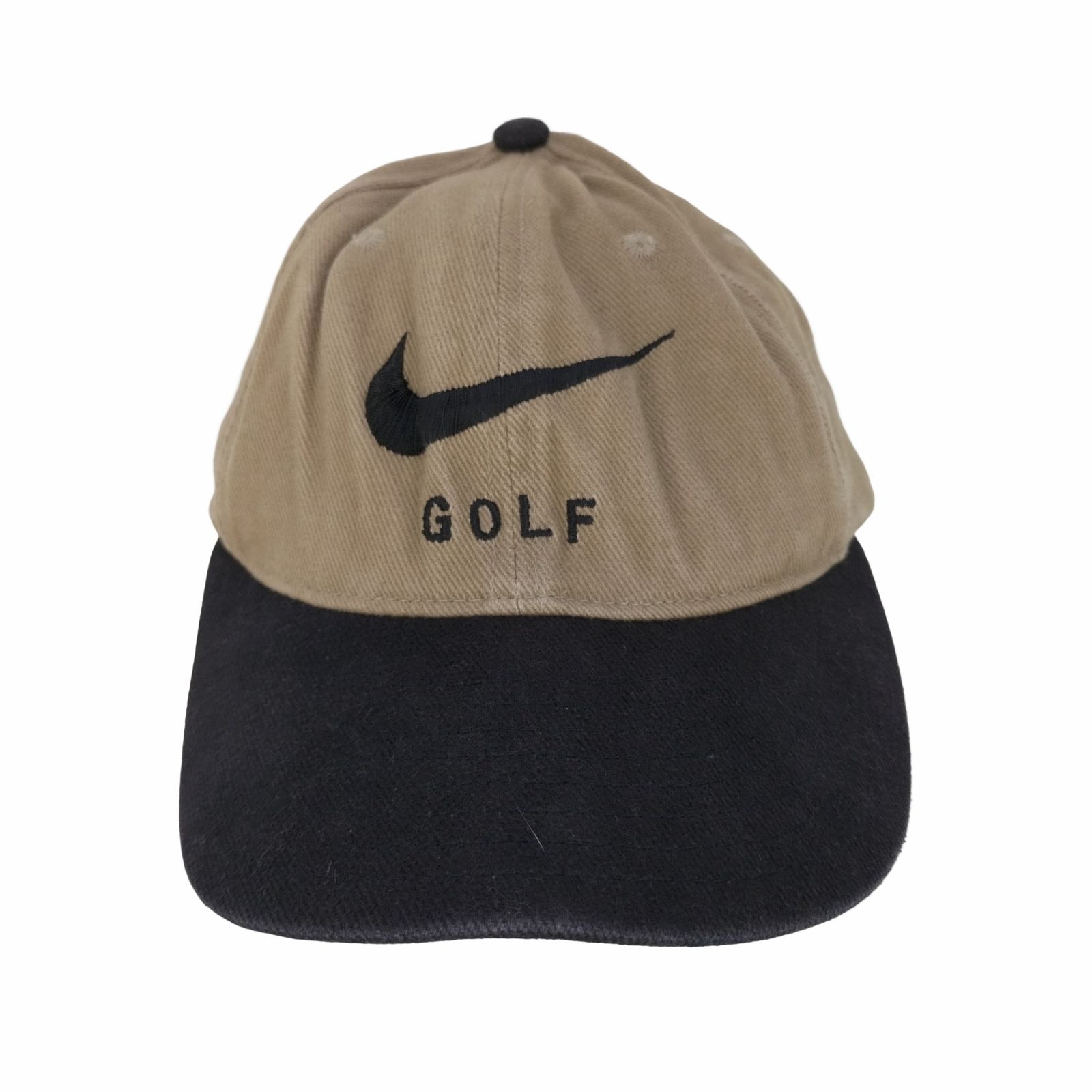ナイキゴルフ NIKE GOLF USA製 ロゴ刺繍 バイカラーコーデュロイキャップ メンズ ONE SIZE 