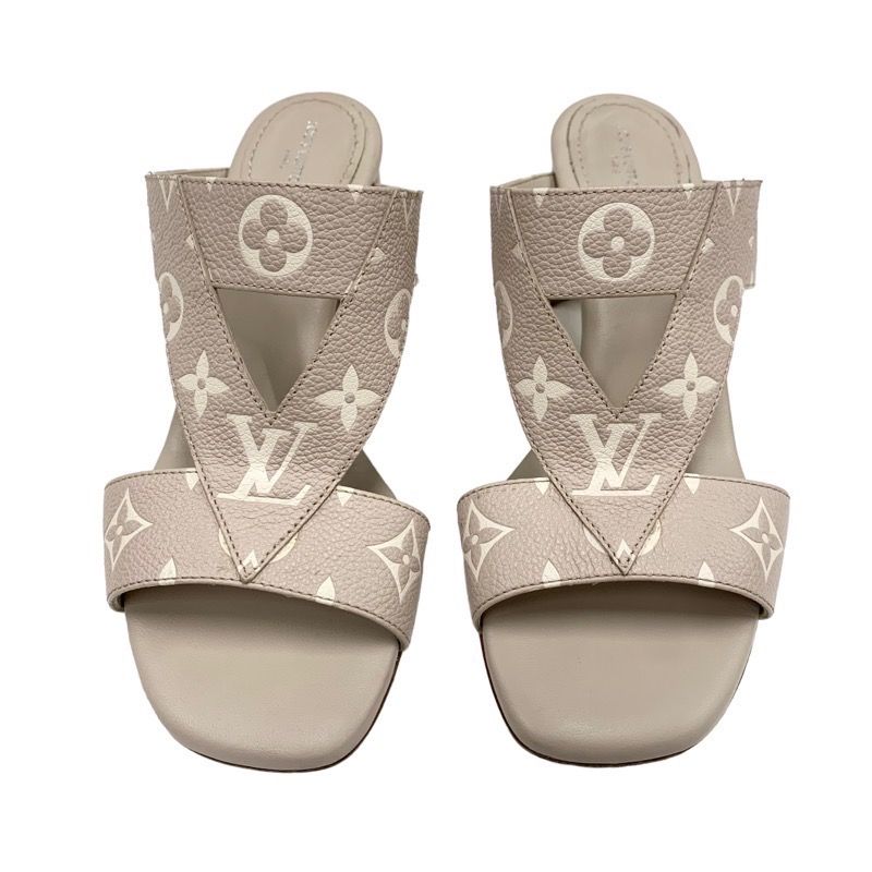 ルイヴィトンベージュミュール ルイヴィトン LOUIS VUITTON クロワジエール モノグラム