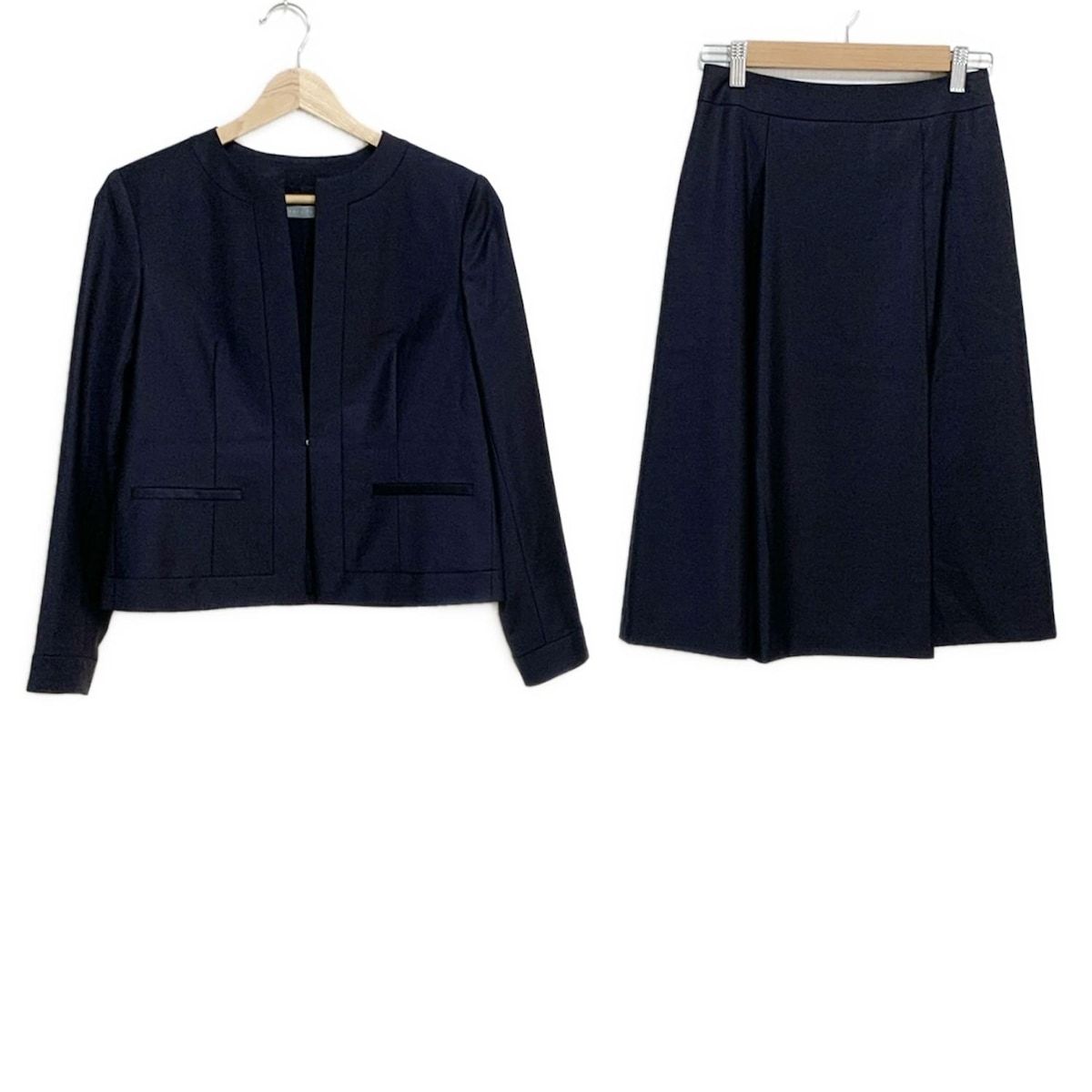 theory luxe セオリーリュクス スカートスーツ レディース - ダークネイビー ウール