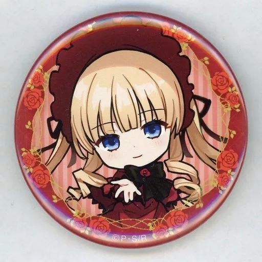 中古】バッジ・ピンズ 真紅 缶バッジ 「まるくじ ローゼン