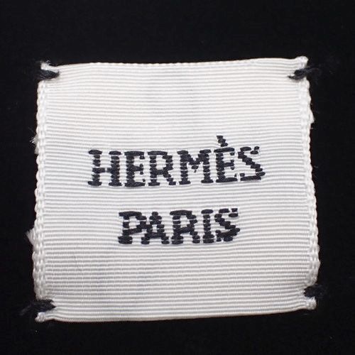 HERMES(エルメス) ロゴ ベロアノースリーブ タンクトップ ブラック黒