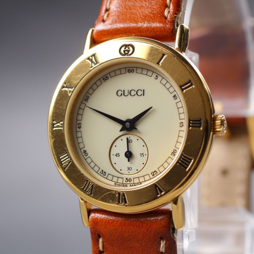 GUCCI グッチ スモールセコンド 3000.2.L スモセコ ゴールド 楽天市場】グッチ GUCCI 3000.2.L クォーツ スモールセコンド
