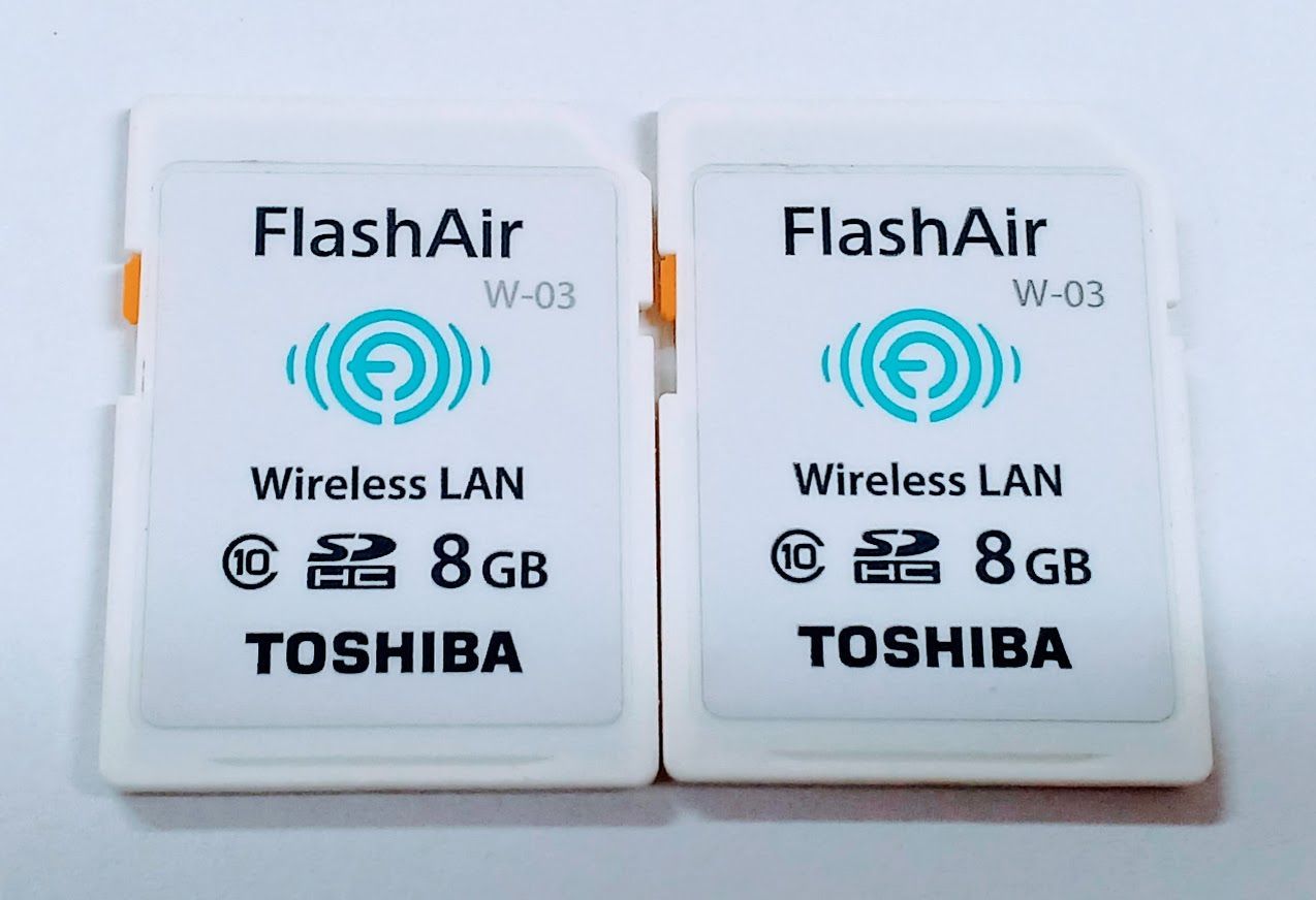 限定2枚セット♪TOSHIBA FlashAir W-03 8GB SDHCカード Class10 無線 ...