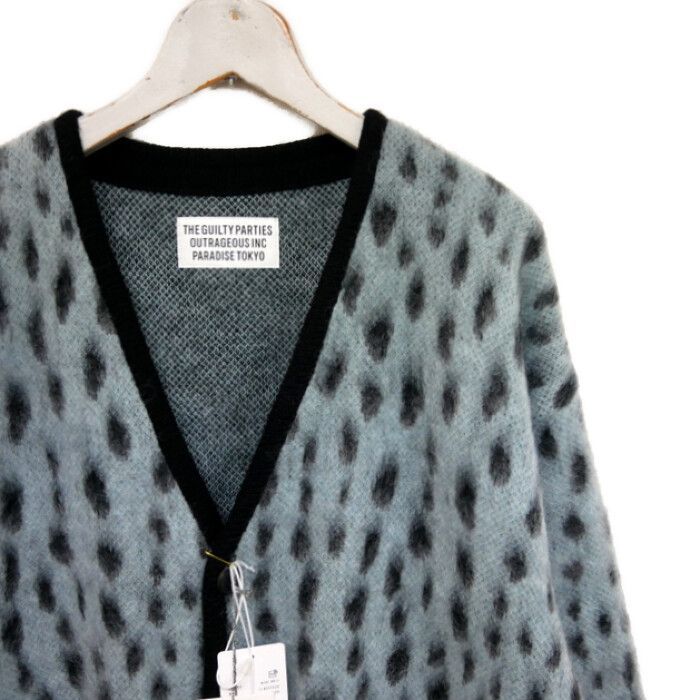 WACKO MARIA ワコマリア 国内正規 24SS LEOPARD MOHAIR CARDIGAN