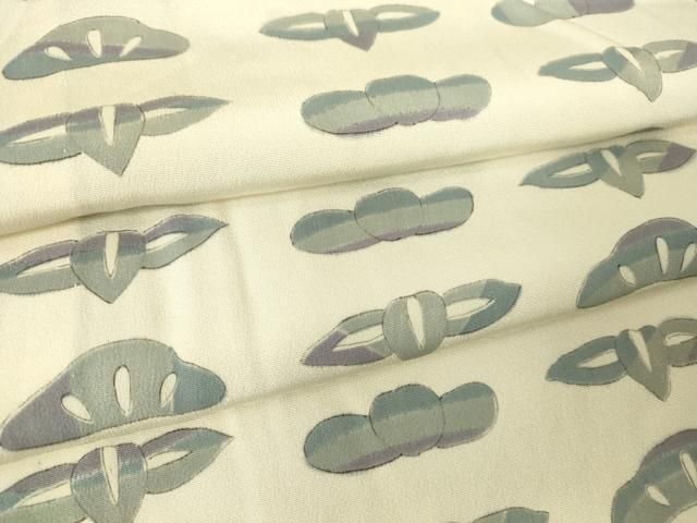 平和屋着物▽上質な小紋 単衣 松文 正絹 DAAV5452az