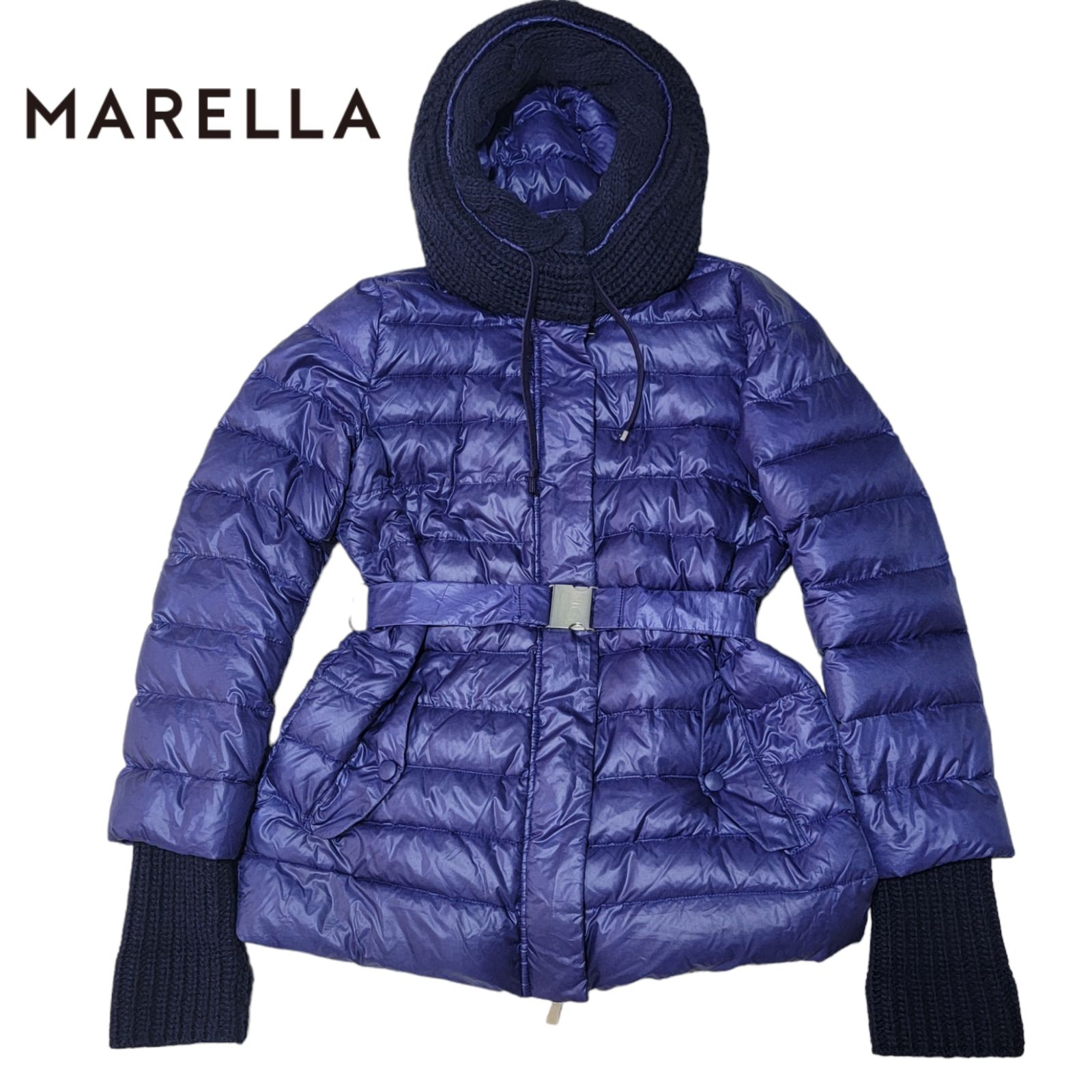 美シルエット】ルーマニア産グースダウン使用 マレーラ MARELLA ダウン 