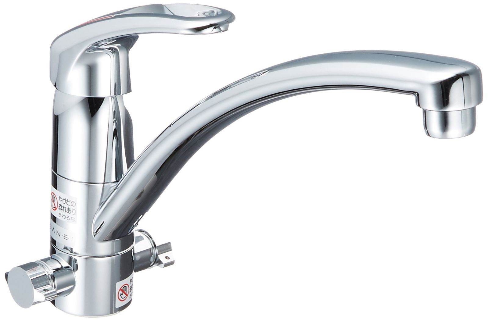 SANEI キッチン用 シングルワンホール混合栓 湯水分岐口付き 上面施工式 K8761TJV-13