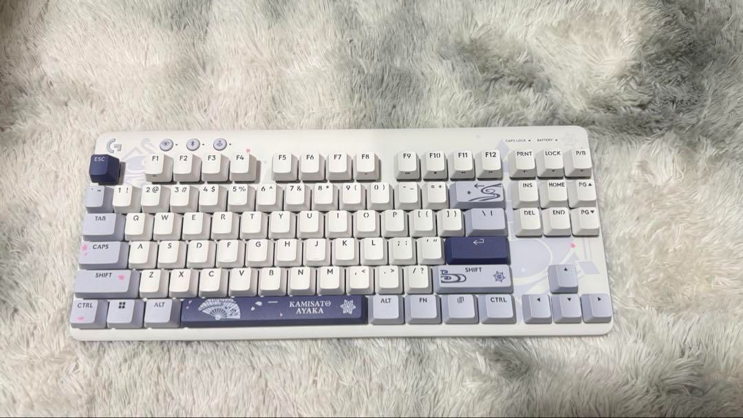 原神 神里綾華 ロジクール G517TKL ゲーミングキーボード 英語配列