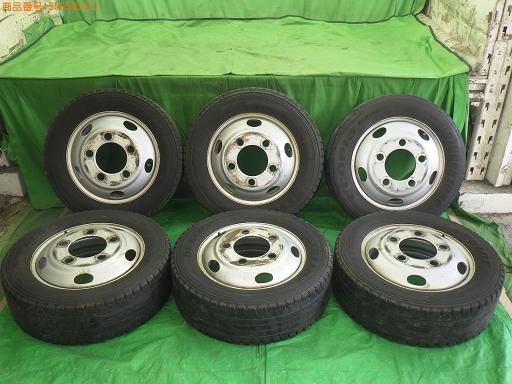 【中古】トラック用 16インチ スチールタイヤ 6本