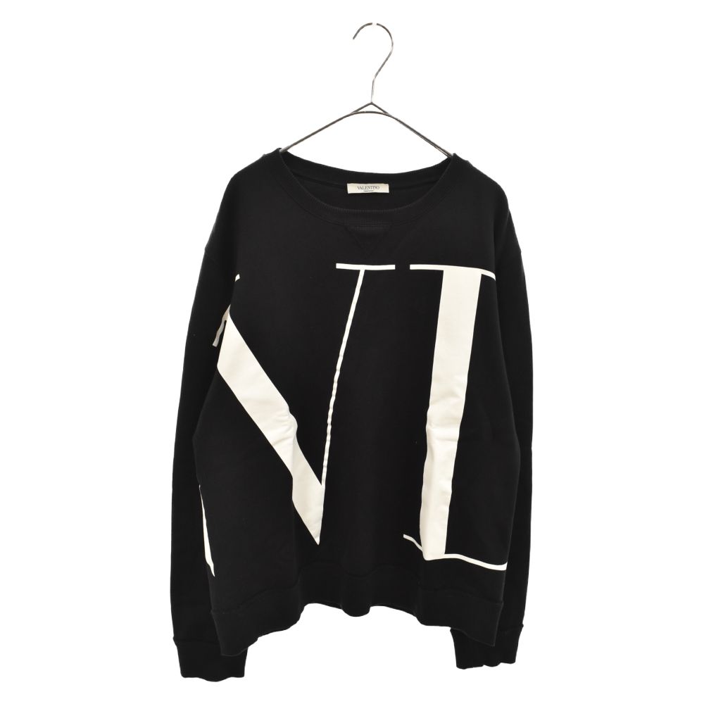 VALENTINO (ヴァレンチノ) VLTN LOGO SWEAT SV3MF12K591 ビッグロゴスウェットトレーナー ブラック - メルカリ