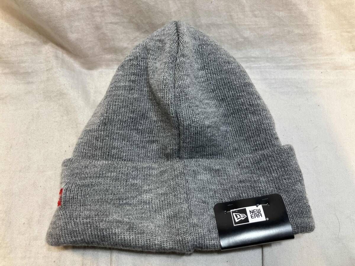 美品 Supreme NewEra Sロゴ ニットキャップ　ビーニー グレー Supreme シュプリーム 23AW new era s logo beanie ニューエラ S