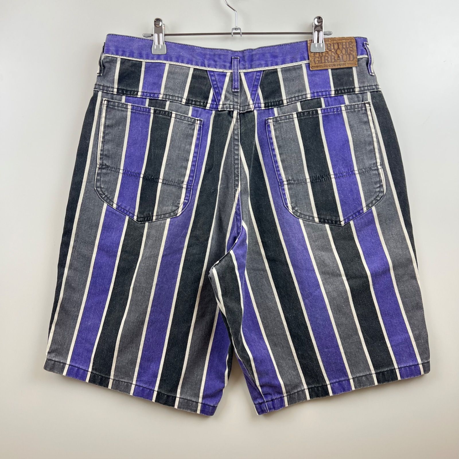 MARITHE FRANCOIS GIRBAUD 90s USA stone washed stripes half