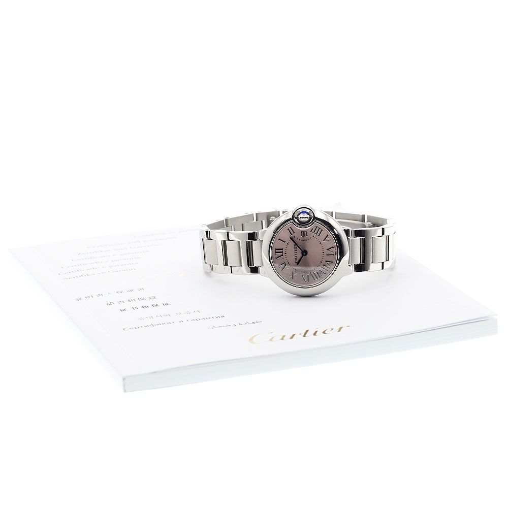 カルティエ CARTIER W6920038 バロンブルー クォーツ レディース美品