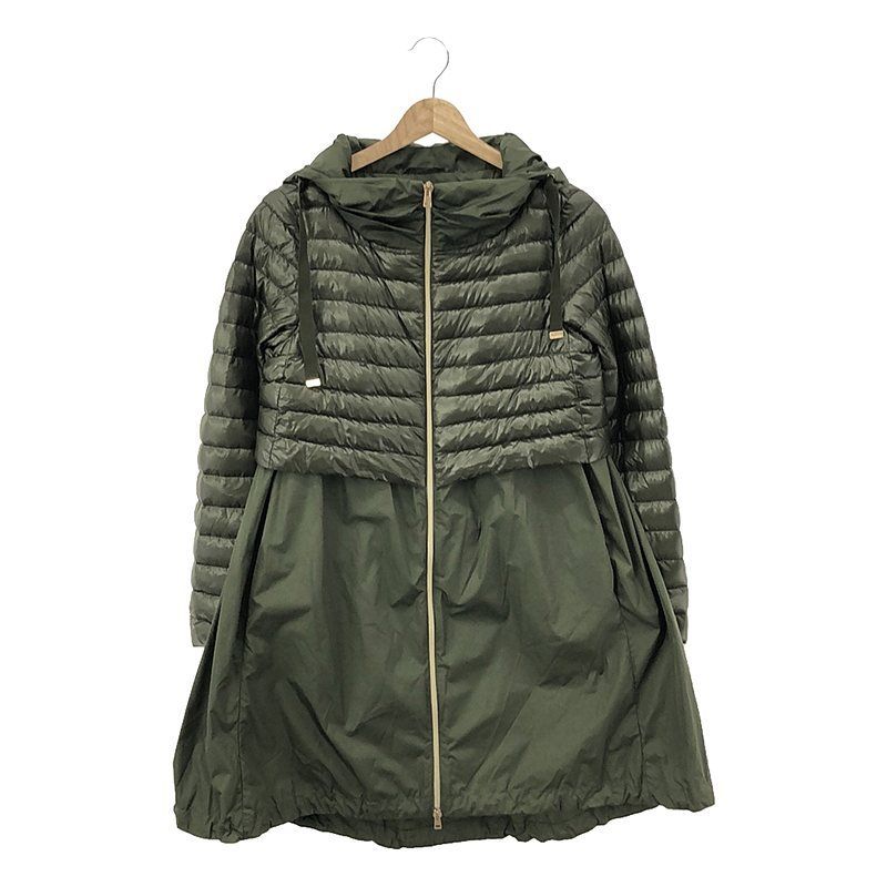 HERNO / ヘルノ | ナイロン ドッキング フーデッド ダウンコート | 38