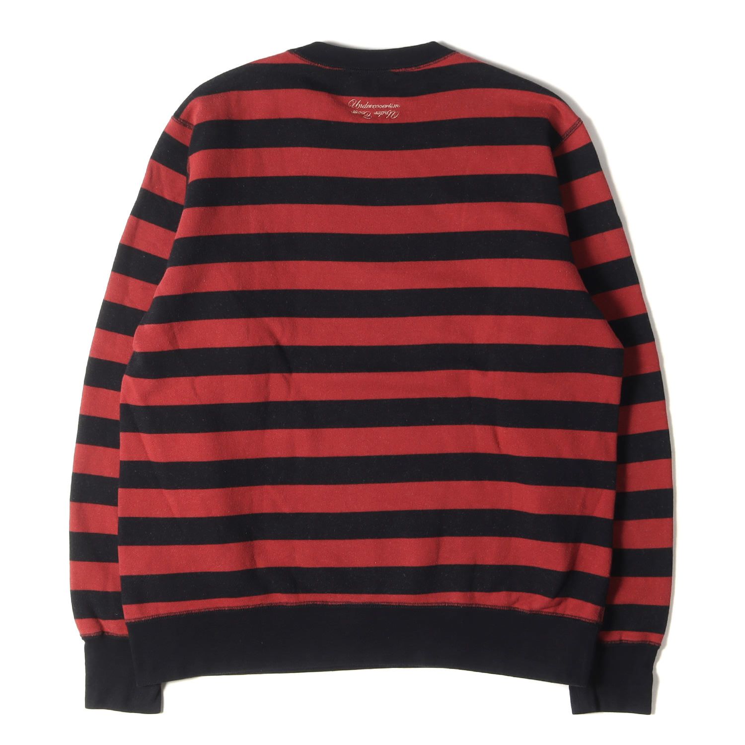 UNDERCOVER アンダーカバー スウェット サイズ:2 14AW ボーダー クルー