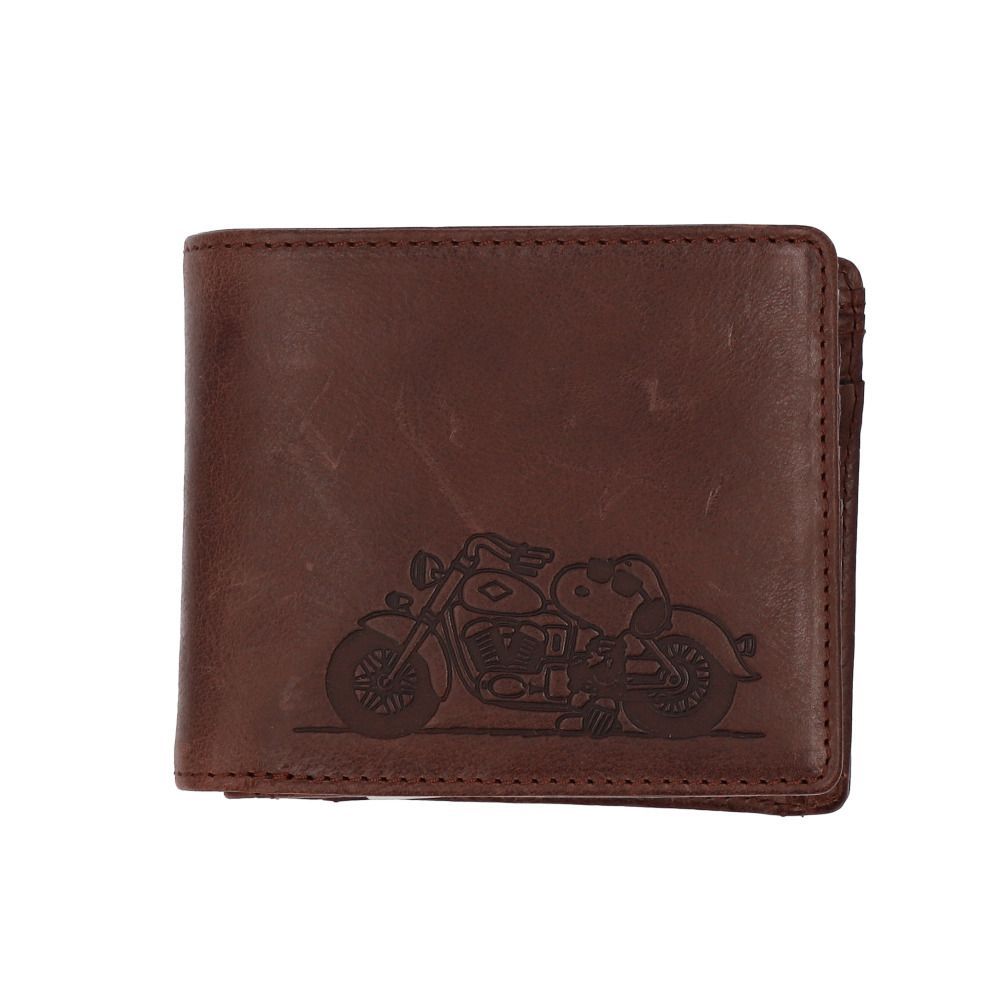 ☆ BROWN ☆ PEANUTS JOE COOL 二つ折り財布 スヌーピー 財布 PEANUTS