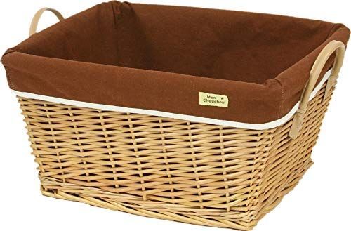 大橋新治商店 かご レクトバスケット モンシュシュ ナチュラル 約44×35×H22cm 21-188
