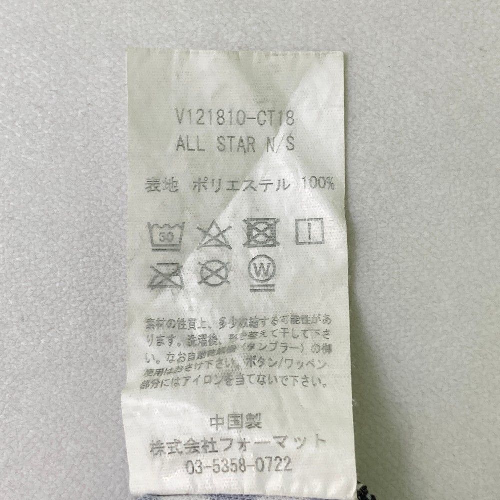 サイズ：2 V12 ヴィトゥエルヴ ノースリーブ ポロシャツ 星 総柄