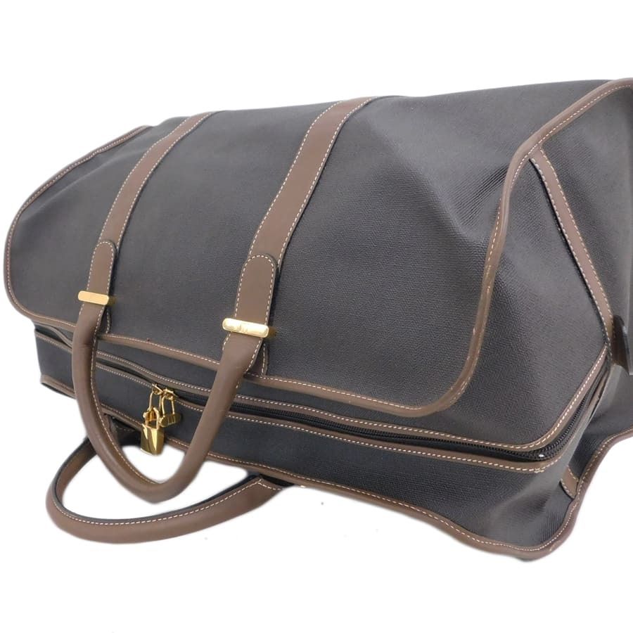 美品 Dunhill ダンヒル ボストンバッグ ヘリンボーン - グレー系
