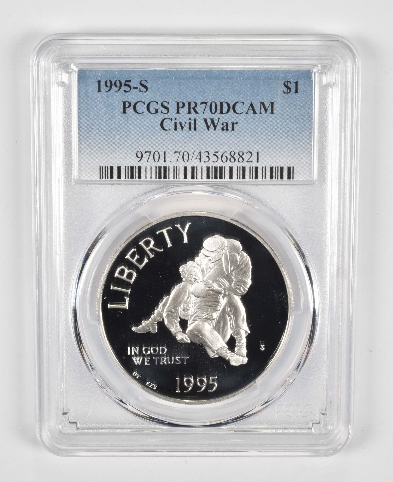 PR70 1995-S 南北戦争記念銀貨 PCGS ブルーラベル