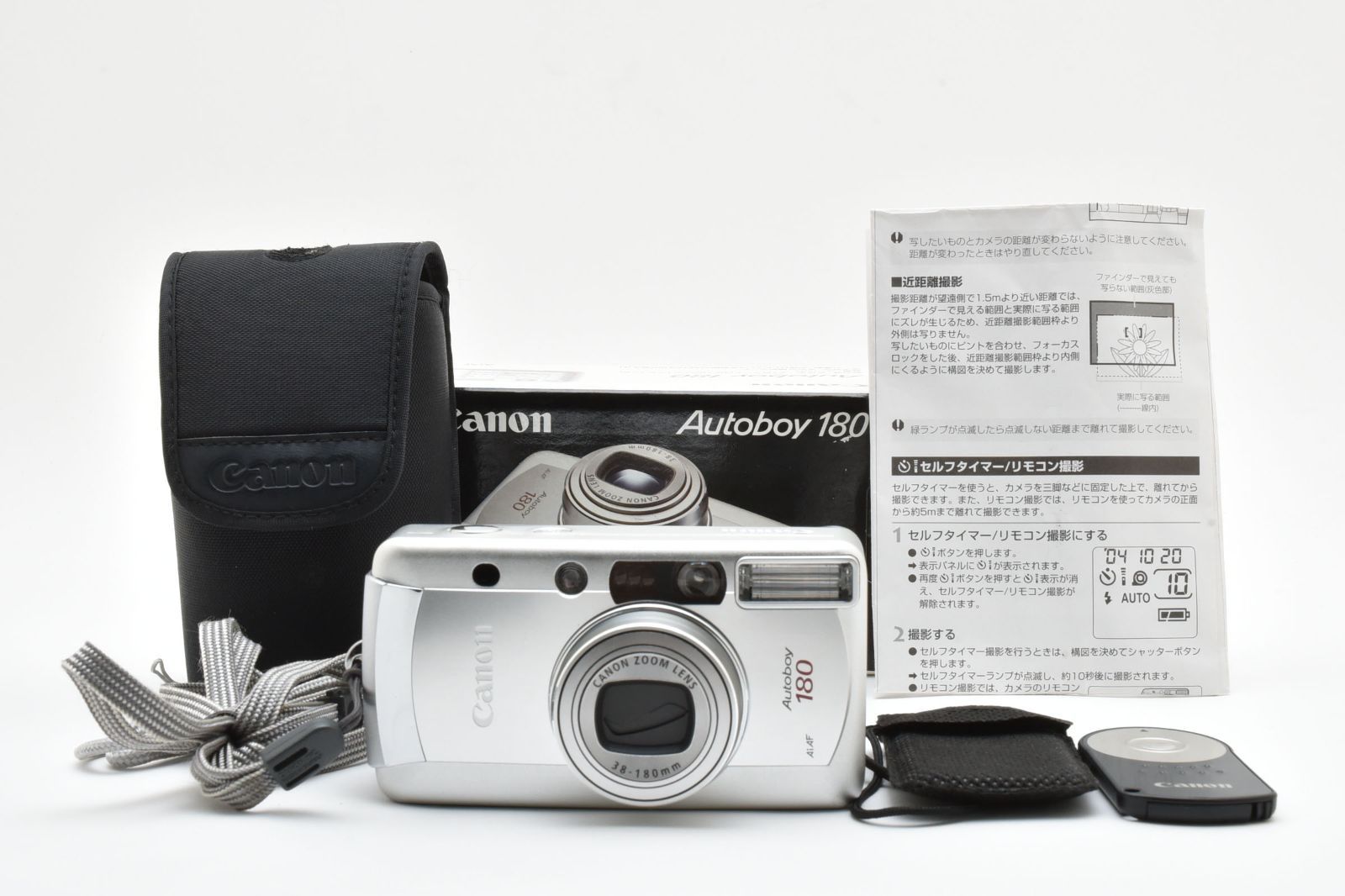 Canon Autoboy 180 38-180mm キャノン 付属品多数 コンパクト フィルム カメラ A0515