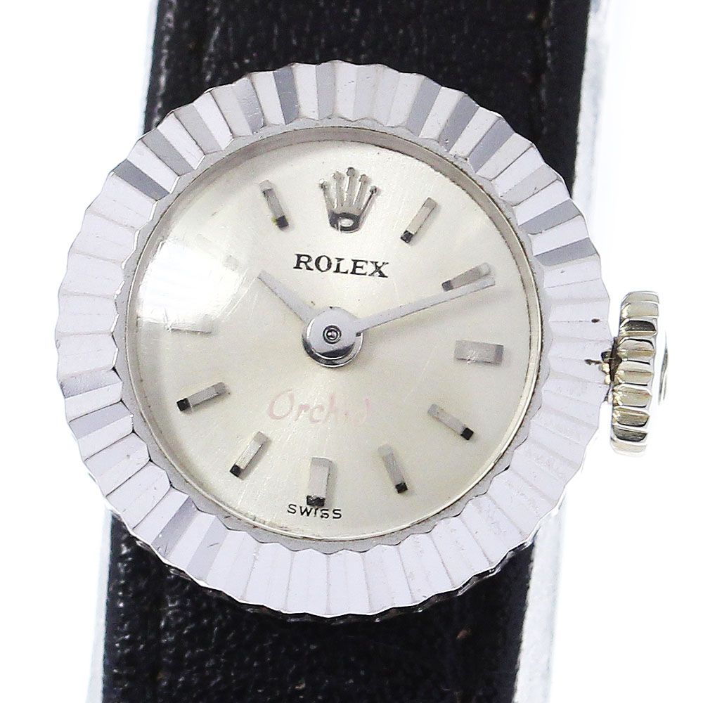 ロレックス ROLEX オーキッド カメレオン K18WG Cal.1400 手巻き レディース_761975