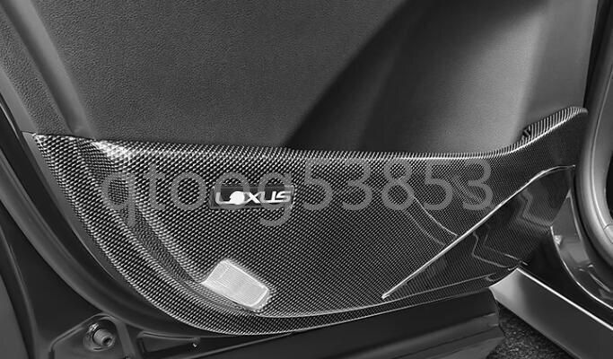 ５代目レクサスRX350H 450H RX500H フロント リア ドア キック マット 保護カバー4ｐセット カーボン調