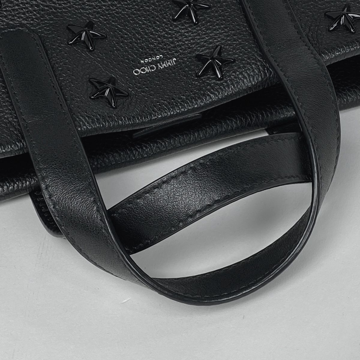 ジミーチュウ JIMMY CHOO ロゴ ハンドバッグ スタッズ スター 星