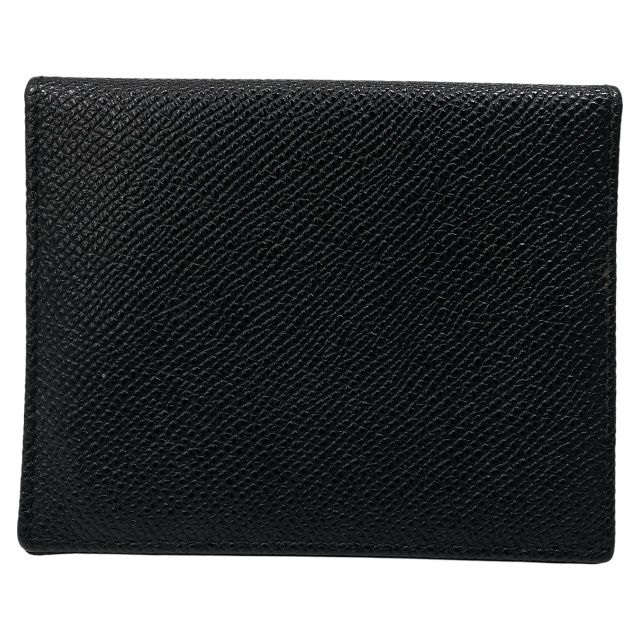 ブルガリ ブルガリブルガリ カードケース パスケース 名刺入れ 二つ折り コンパクト ロゴ レザー ブラック BVLGARI