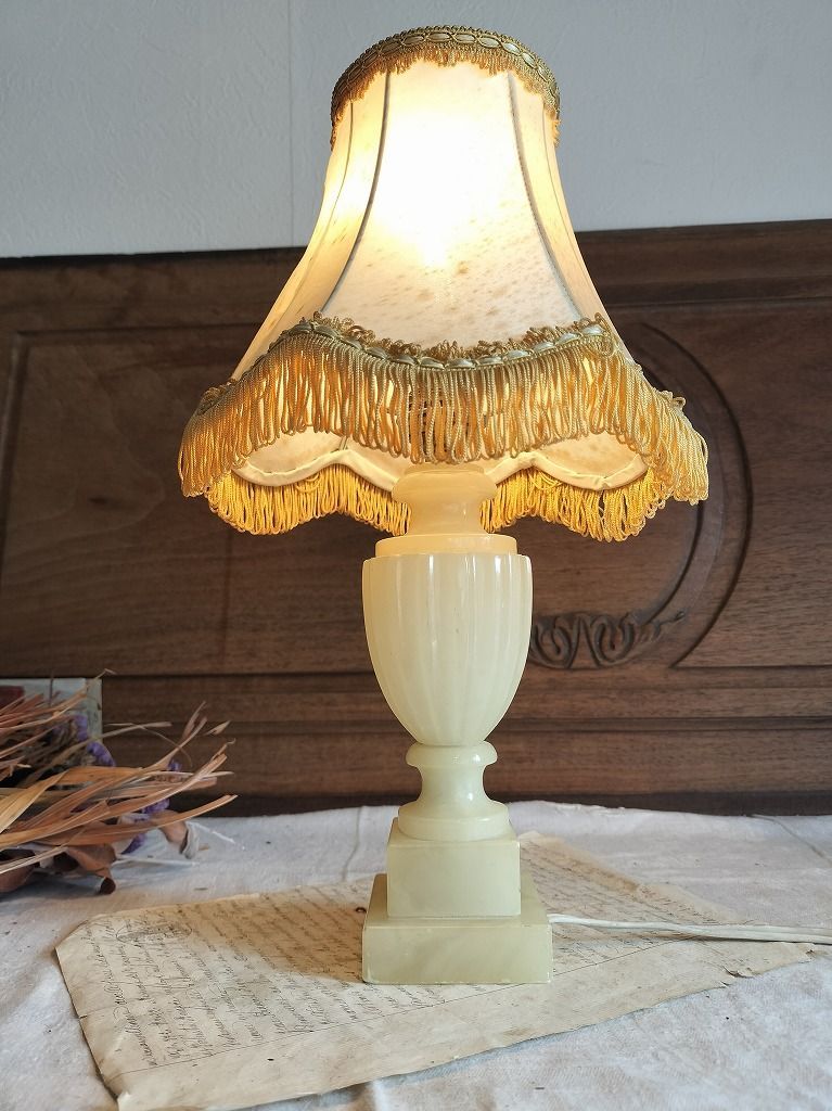 ガラスランプシェード アンティーク