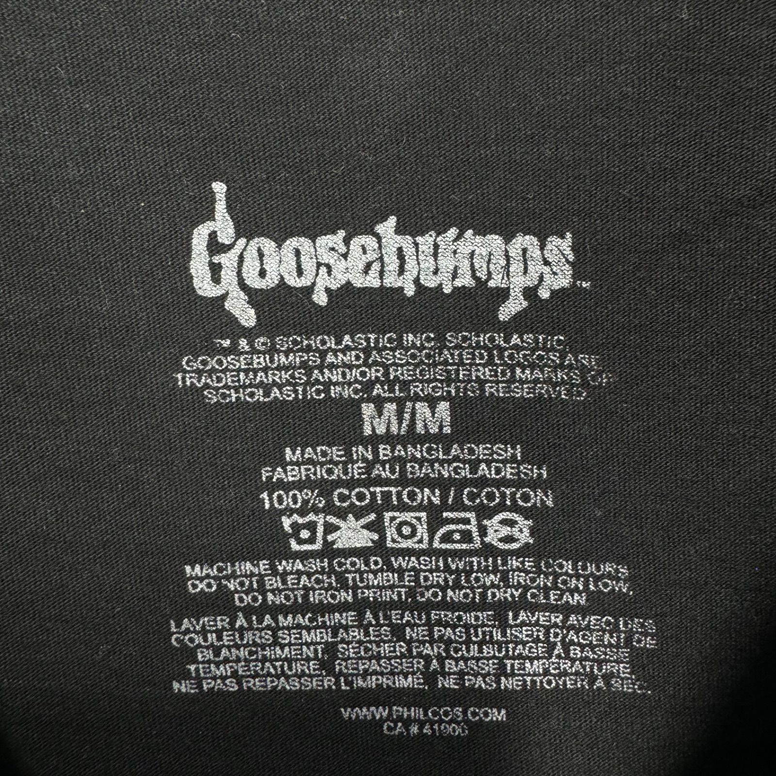 Goosebumps グースバンプス ホラー小説 映画 Tシャツ 映画T ムービーT バンT バンドT 音楽T ミュージックT 古着